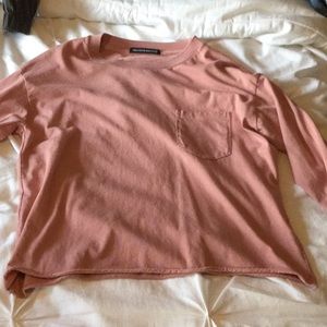 Pink long sleeve brandy melive top